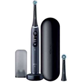Oral-B iO Series 8N Ηλεκτρική Οδοντόβουρτσα με Χρονομετρητή, Αισθητήρα Πίεσης και Θήκη Ταξιδίου Black Onyx