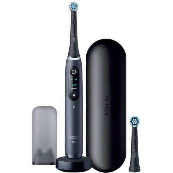 Oral-B iO Series 8N Ηλεκτρική Οδοντόβουρτσα με Χρονομετρητή, Αισθητήρα Πίεσης και Θήκη Ταξιδίου Black Onyx
