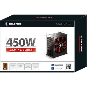 Xilence XP450R10 450W Μαύρο Τροφοδοτικό Υπολογιστή Full Wired 80 Plus Bronze