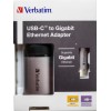 Verbatim 49146 USB-C Αντάπτορας Δικτύου για Ενσύρματη σύνδεση Ethernet