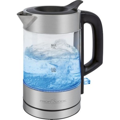 Profi Cook PC-WKS 1229 G Βραστήρας 1lt 1600W Ασημί