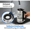 Profi Cook PC-WKS 1229 G Βραστήρας 1lt 1600W Ασημί