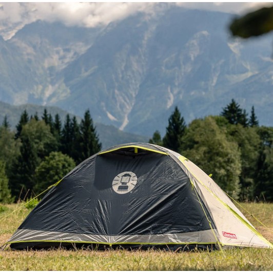 Coleman Darwin 2 Σκηνή Camping Igloo Ορειβασίας Γκρι με Διπλό Πανί 4 Εποχών για 2 Άτομα Αδιάβροχη 3000mm 210x140x100εκ.