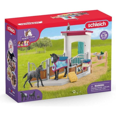 Schleich-S Παιχνίδι Μινιατούρα Horse Box with Mare and Foal για 5+ Ετών