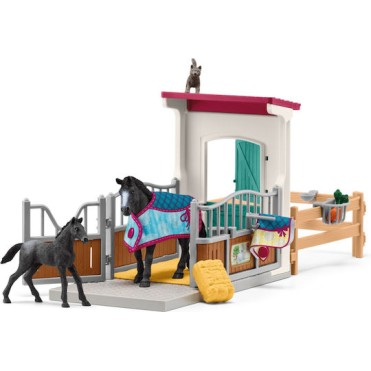 Schleich-S Παιχνίδι Μινιατούρα Horse Box with Mare and Foal για 5+ Ετών