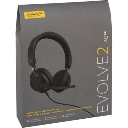 Jabra Evolve2 40 SE MS Duo USB-C VOIP Headset (24189-999-899)