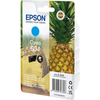 Epson 604 Γνήσιο Μελάνι Εκτυπωτή InkJet Κυανό (C13T10G24010)