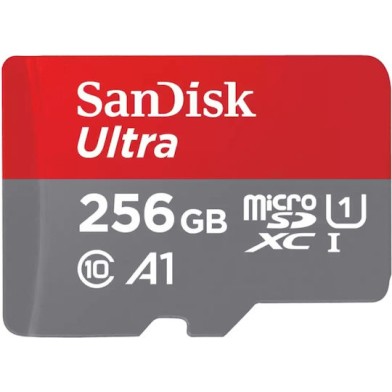 Sandisk Ultra microSDXC 256GB Class 10 U1 A1 UHS-I με αντάπτορα 150MB/s