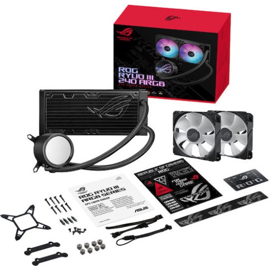 Asus ROG Ryuo III 240 ARGB Υδρόψυξη Επεξεργαστή Διπλού Ανεμιστήρα 120mm για Socket AM4/AM5/1700/1200/115x