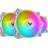 Asus TF120 Case Fan με ARGB Φωτισμό και Σύνδεση 4-Pin PWM 3τμχ Λευκό