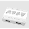 Asus TF120 Case Fan με ARGB Φωτισμό και Σύνδεση 4-Pin PWM 3τμχ Λευκό