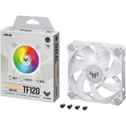 Asus TF120 Case Fan με ARGB Φωτισμό και Σύνδεση 4-Pin PWM Λευκό