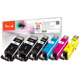 Peach Πακέτο Συμβατών Μελανιών Εκτυπωτή InkJet Canon PI100-249 Μαύρο 6τμχ 319179
