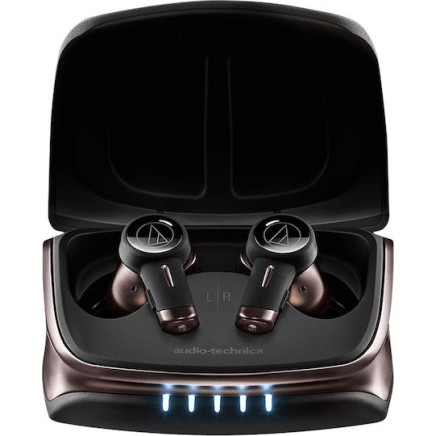 Audio Technica ATH-TWX9 In-ear Bluetooth Handsfree Ακουστικά με Αντοχή στον Ιδρώτα και Θήκη Φόρτισης Μαύρα