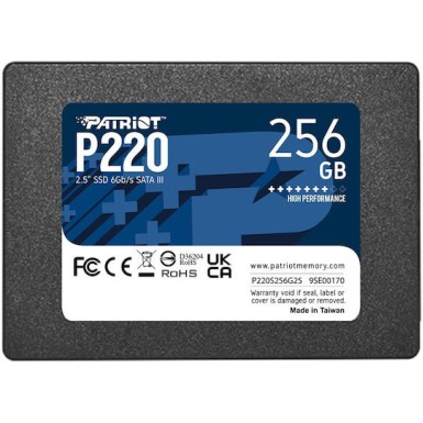 Patriot P220 SSD 256GB 2.5'' SATA III