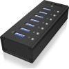 Icy Box USB 3.0 Hub 7 Θυρών με σύνδεση USB-A και Εξωτερική Παροχή Ρεύματος