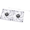 Thermaltake CT120 Case Fan με Λευκό Φωτισμό και Σύνδεση 4-Pin PWM 2τμχ Λευκό