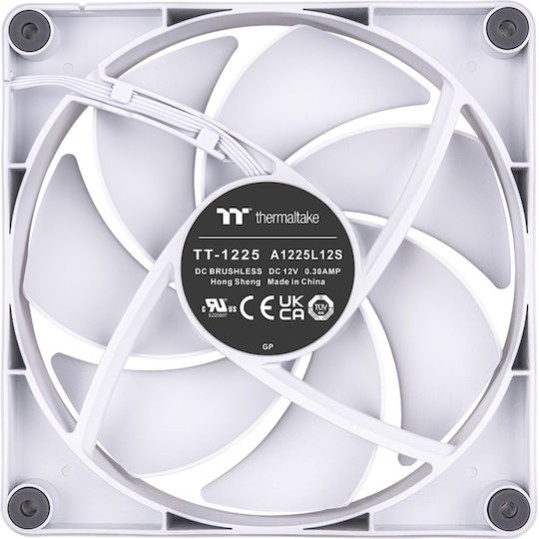 Thermaltake CT120 Case Fan με Λευκό Φωτισμό και Σύνδεση 4-Pin PWM 2τμχ Λευκό