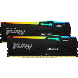 Kingston Fury Beast RGB DDR5 16GB RAM με 2x8GB Modules και Ταχύτητα 6000 για Desktop