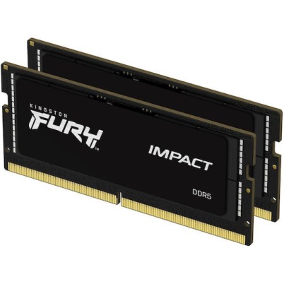Kingston Fury Impact DDR5 32GB RAM με 2x16GB Modules και Ταχύτητα 5600 για Laptop