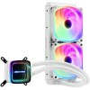 Enermax Aquafusion ADV Υδρόψυξη Επεξεργαστή Διπλού Ανεμιστήρα 120mm για Socket AM4/AM5/1700/1200/115x με RGB Φωτισμό Λευκή