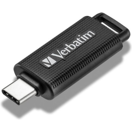 Verbatim Retractable 128GB USB 3.2 Stick με σύνδεση USB-C Μαύρο