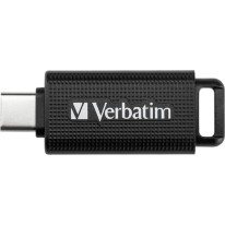 Verbatim Retractable 128GB USB 3.2 Stick με σύνδεση USB-C Μαύρο