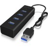 Icy Box USB 3.0 Hub 4 Θυρών με σύνδεση USB-A