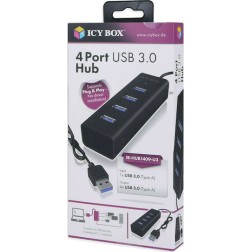 Icy Box USB 3.0 Hub 4 Θυρών με σύνδεση USB-A
