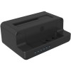 Icy Box Docking Station για 2 Σκληρούς Δίσκους SATA/PCIe M.2 (2260)