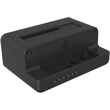 Icy Box Docking Station για 2 Σκληρούς Δίσκους SATA/PCIe M.2 (2260)