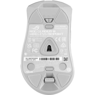 Asus ROG Gladius III AimPoint Ασύρματο Gaming Ποντίκι 36000 DPI Λευκό