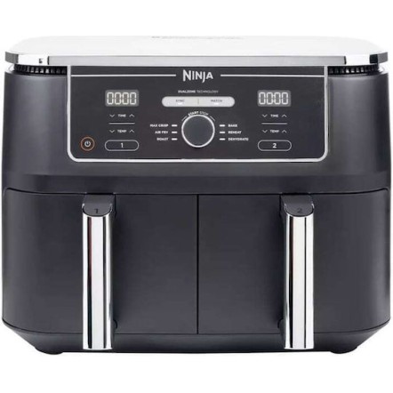 Ninja Foodi Max Dual Zone Air Fryer με Διπλό Αποσπώμενο Κάδο 9.5lt Μαύρο