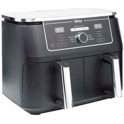 Ninja Foodi Max Dual Zone Air Fryer με Διπλό Αποσπώμενο Κάδο 9.5lt Μαύρο