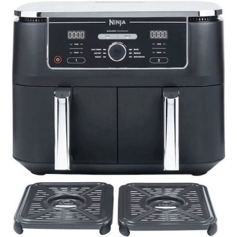 Ninja Foodi Max Dual Zone Air Fryer με Διπλό Αποσπώμενο Κάδο 9.5lt Μαύρο