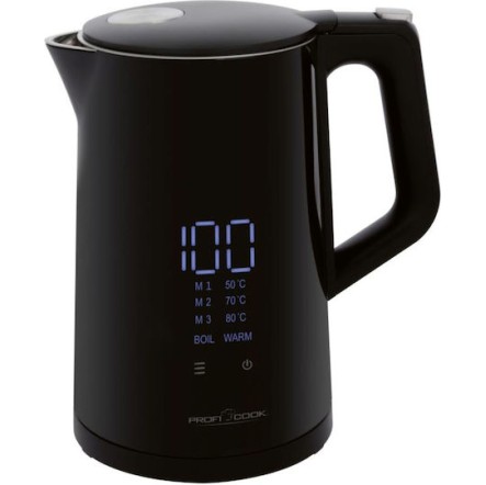 Profi Cook Βραστήρας 1.7lt 2200W Μαύρος