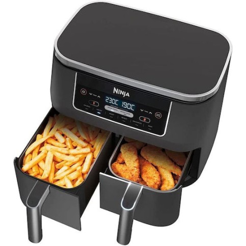 Ninja Foodi Max Dual Zone Air Fryer με Wi-Fi & Διπλό Αποσπώμενο Κάδο 7.6lt Μαύρο