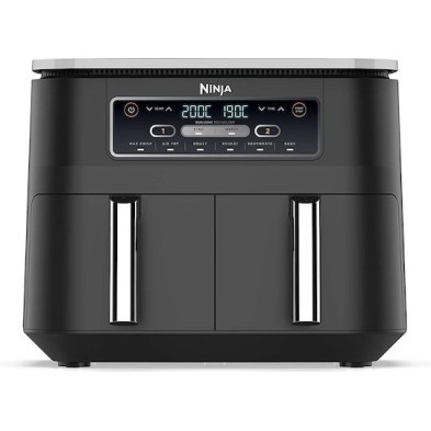 Ninja Foodi Max Dual Zone Air Fryer με Wi-Fi & Διπλό Αποσπώμενο Κάδο 7.6lt Μαύρο