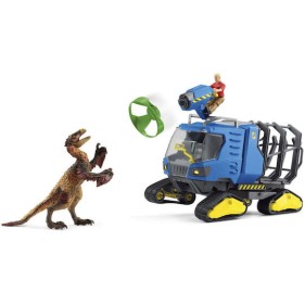 Schleich-S Παιχνίδι Μινιατούρα Dinosaurs - Track Vehicle