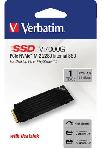 Verbatim Vi7000 PCle SSD 1TB M.2 NVMe PCI Express 4.0