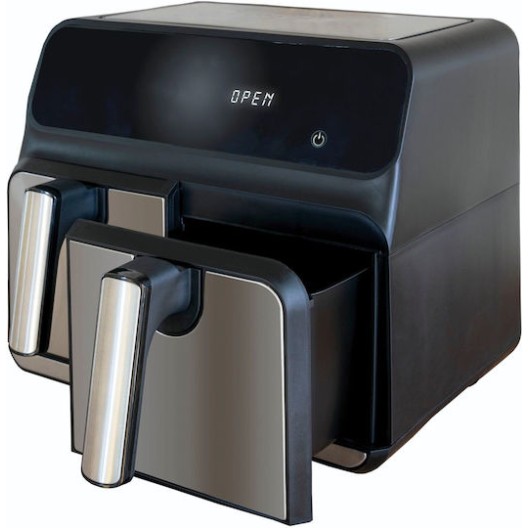 Unold Air Fryer με Διπλό Αποσπώμενο Κάδο 8lt Ασημί 58685