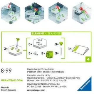 Ravensburger Element Transfer Εκπαιδευτικό Παιχνίδι Μηχανικής Gravitrax για 8+ Ετών