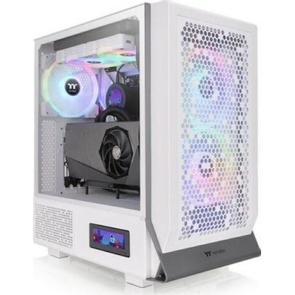 Thermaltake Ceres 300 TG Gaming Midi Tower Κουτί Υπολογιστή με Πλαϊνό Παράθυρο και RGB Φωτισμό Λευκό