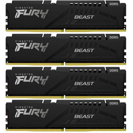 Kingston Fury Beast DDR5 128GB RAM με 4x32GB Modules και Ταχύτητα 5200 για Desktop