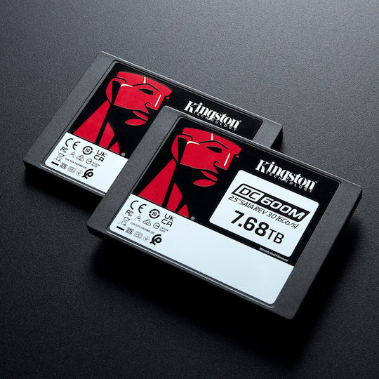 Kingston DC600M SSD 7.7TB τύπου 2.5'' με σύνδεση SATA III SEDC600M/7680G