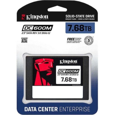 Kingston DC600M SSD 7.7TB τύπου 2.5'' με σύνδεση SATA III SEDC600M/7680G