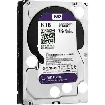 Western Digital Purple 6TB HDD Σκληρός Δίσκος 3.5