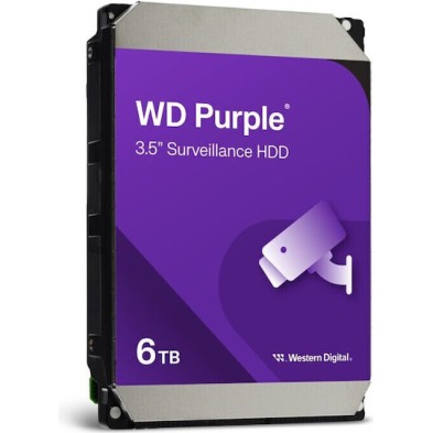 Western Digital Purple 6TB HDD Σκληρός Δίσκος 3.5