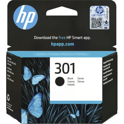 HP 301 Γνήσιο Μελάνι Εκτυπωτή InkJet Μαύρο (CH561EE)