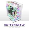 NZXT F120 RGB Duo Case Fan με Σύνδεση 4-Pin PWM Λευκό